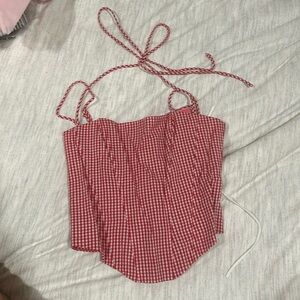 edikted gingham corset top!